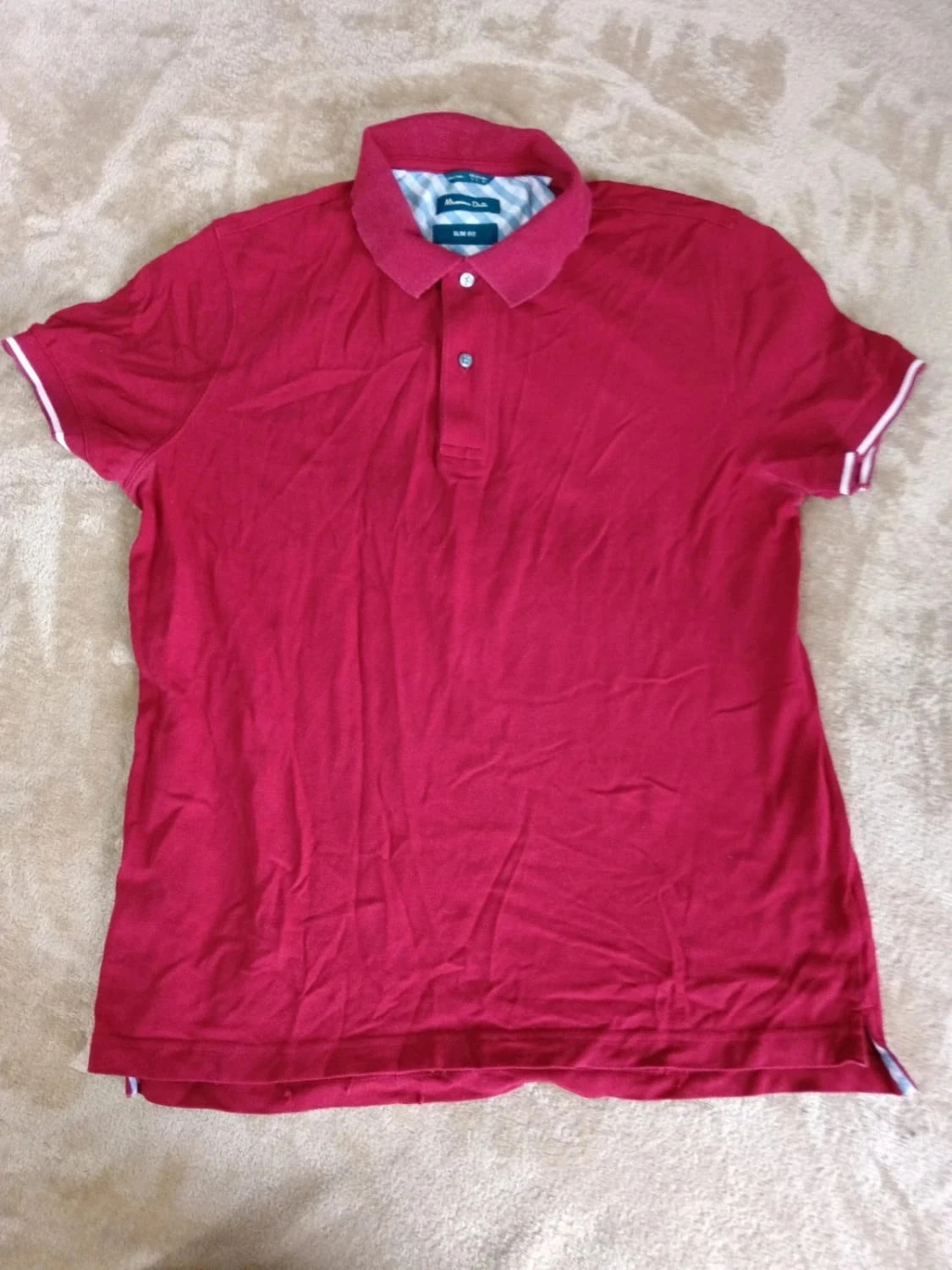 Polo Massimo dutti rojo talla L modelo 707 color 641 – photo 2